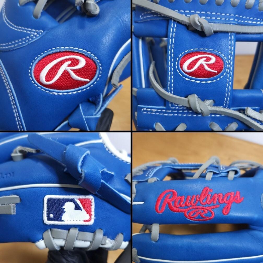 ローリングス LAドジャース MLBチームロゴグラブ 美品 内野用 軟式グローブ