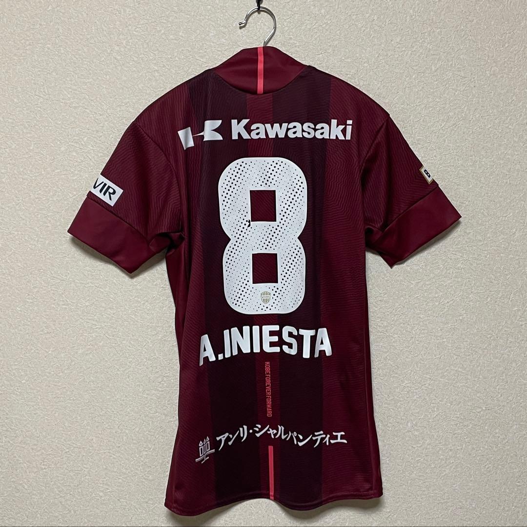 加入初年度　ヴィッセル神戸 2018 イニエスタ ホームユニフォーム（Sサイズ）