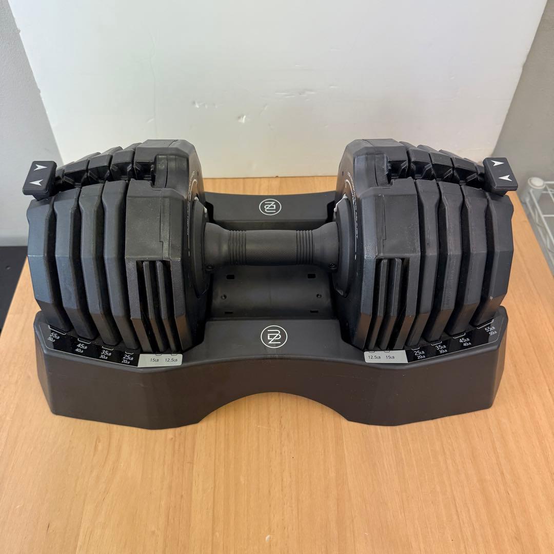 【単品・1個】Byzoom Fitness 可変式ダンベル 55lb 25kg