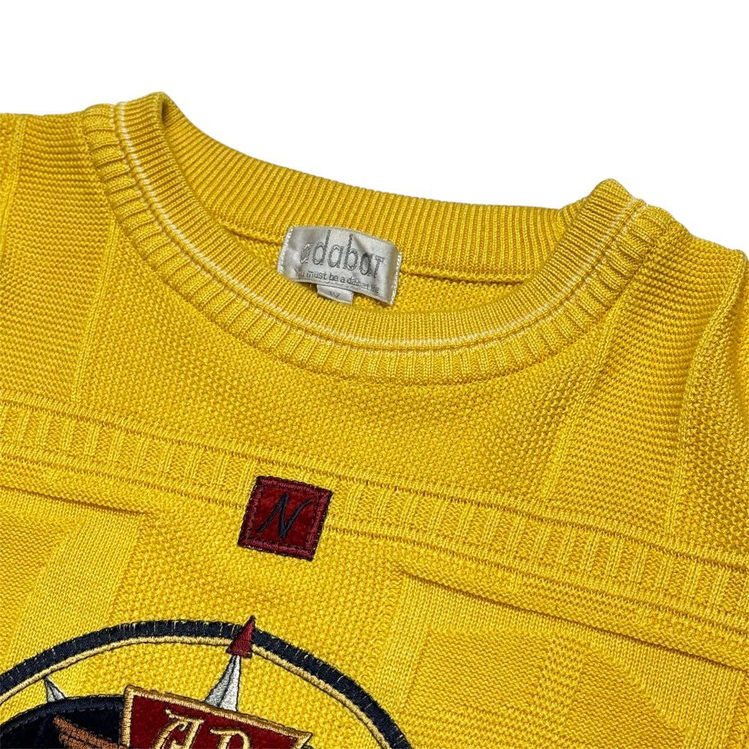 アダバット セーター ゴルフ コンパス 刺繍 LL 4 ヴィンテージ 日本製