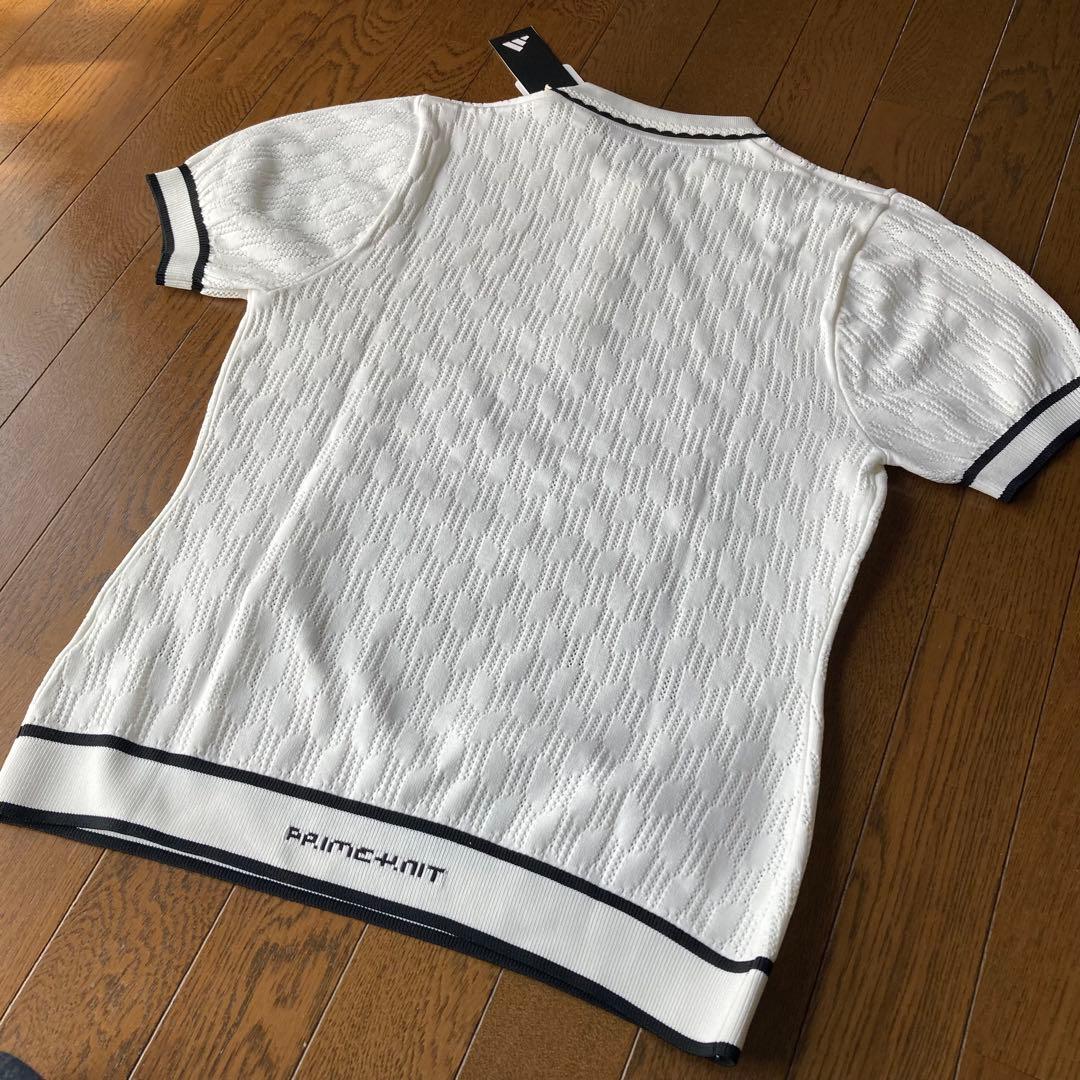 新品adidas アディダスゴルフ　レディース半袖ニットシャツ　Ｌ　17930円