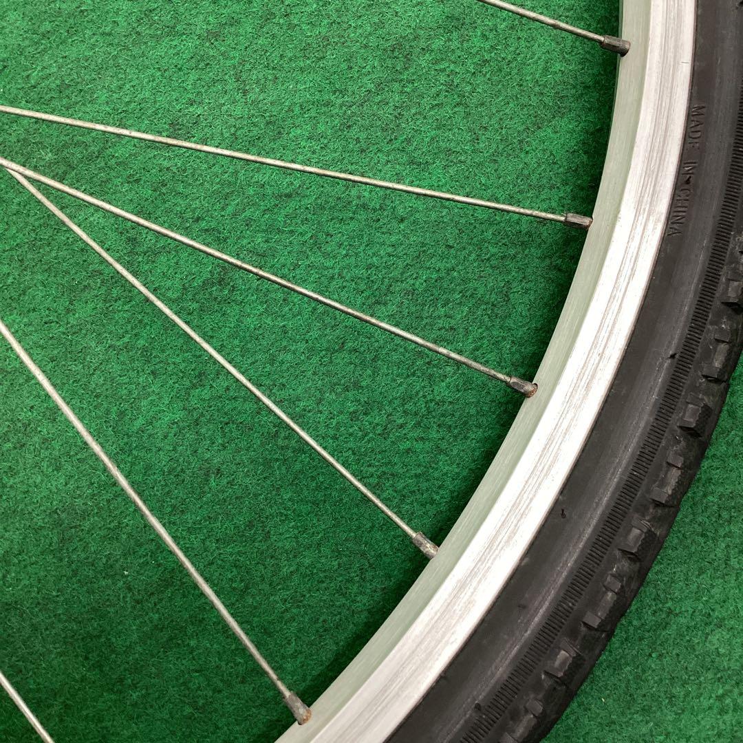 前ホイール　700x42c　ハブダイナモ　フロント　前　ON　自転車　タイヤ付