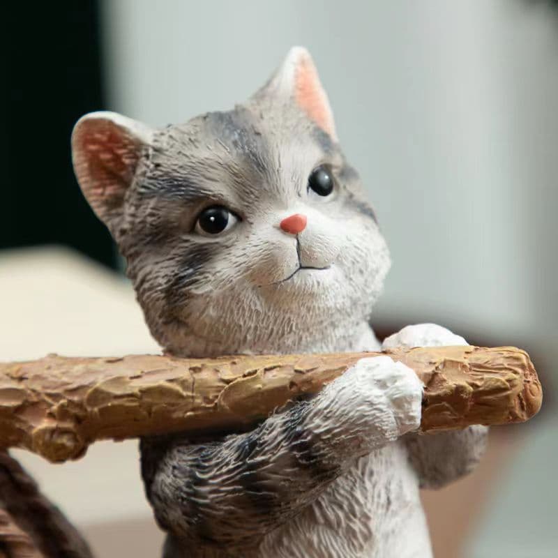 猫の置時計寝室の飾り置時計置物家庭
