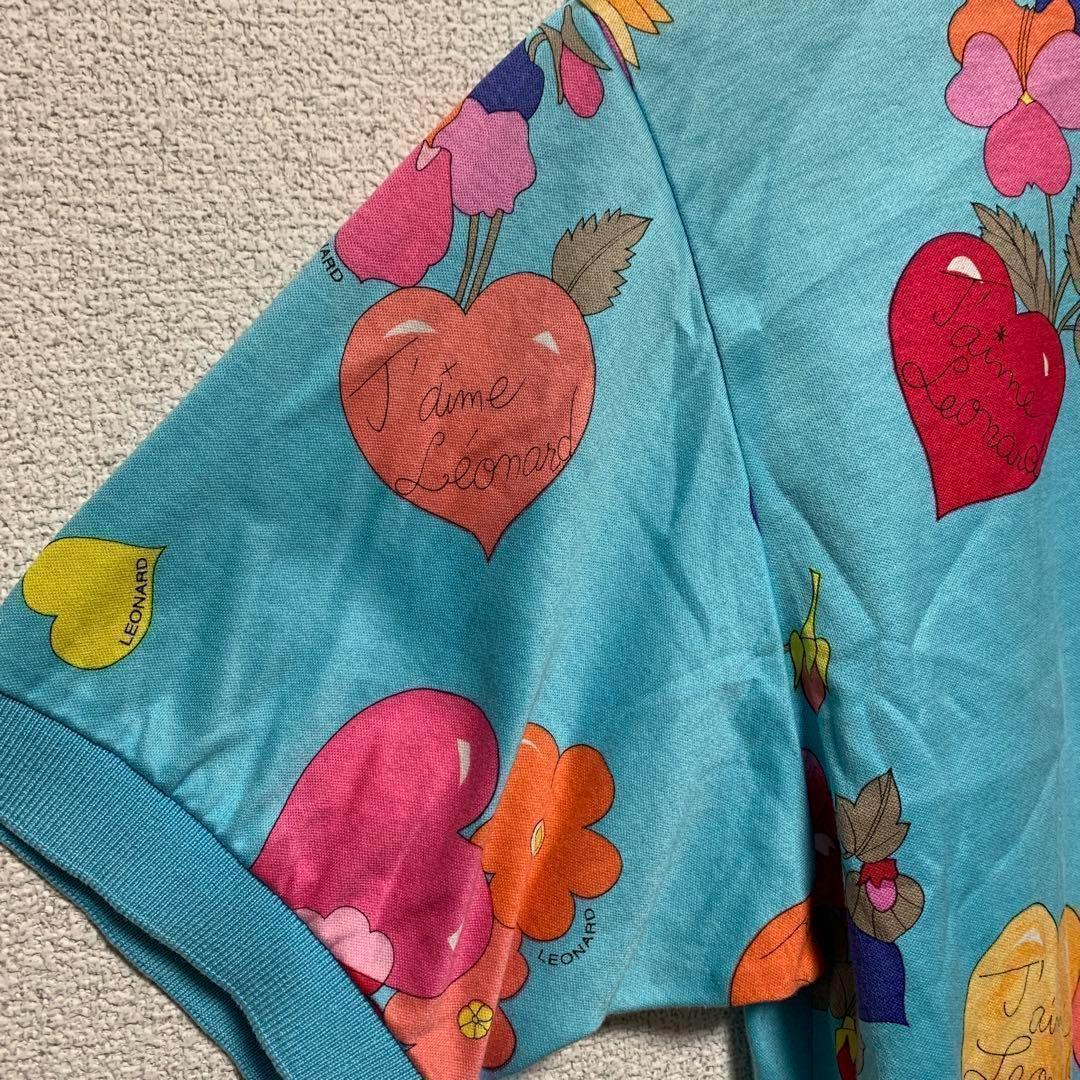 LEONARD フラワー Flower ブルー heart セレブ 高級 ゴルフ