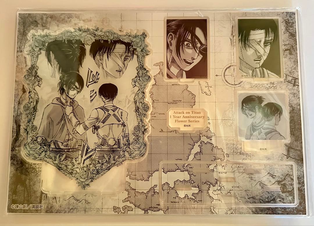 進撃の巨人 リヴァイ ハンジ オンライン展覧会 ジオラマアクリルスタンド