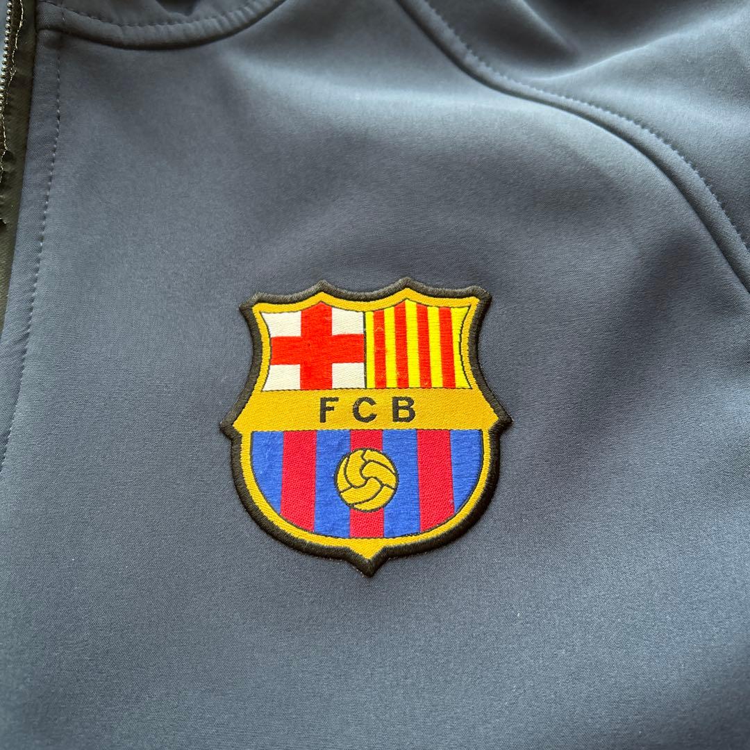 FC Barcelona フード付きジャケット ネイビー