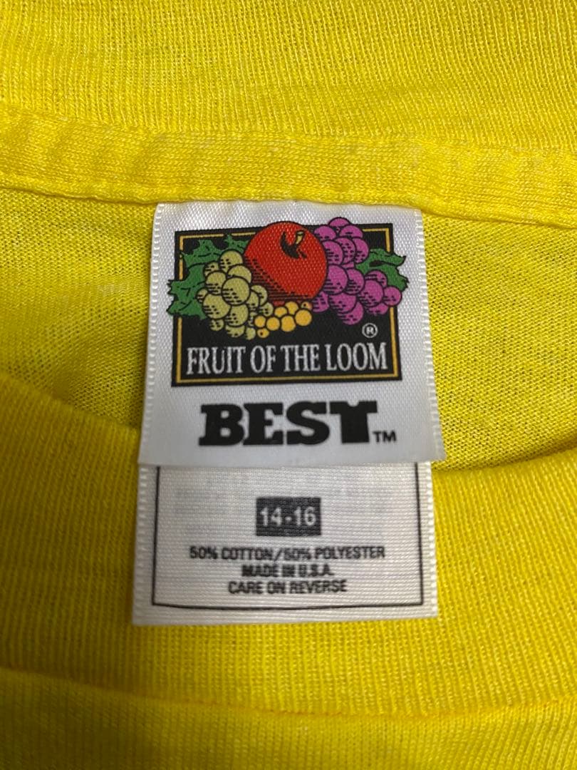 90s00s PUFFY T 希少色イエロー S 相当 MADE IN USA