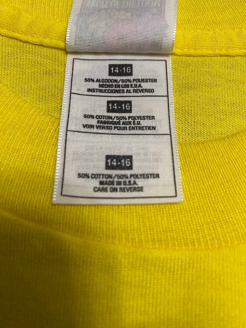 90s00s PUFFY T 希少色イエロー S 相当 MADE IN USA