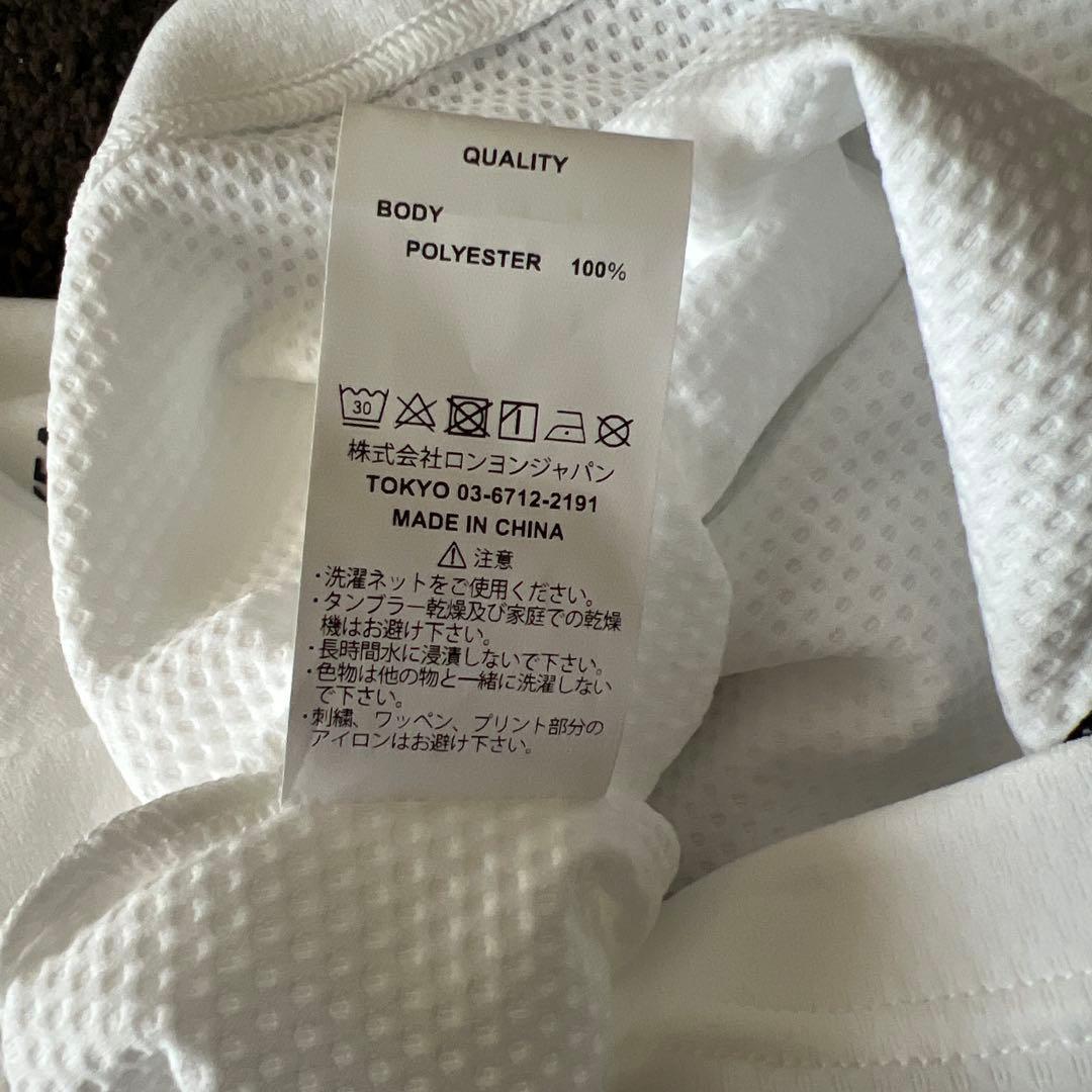 SY32 GOLF メンズ 半袖モックネック 白 Mサイズ