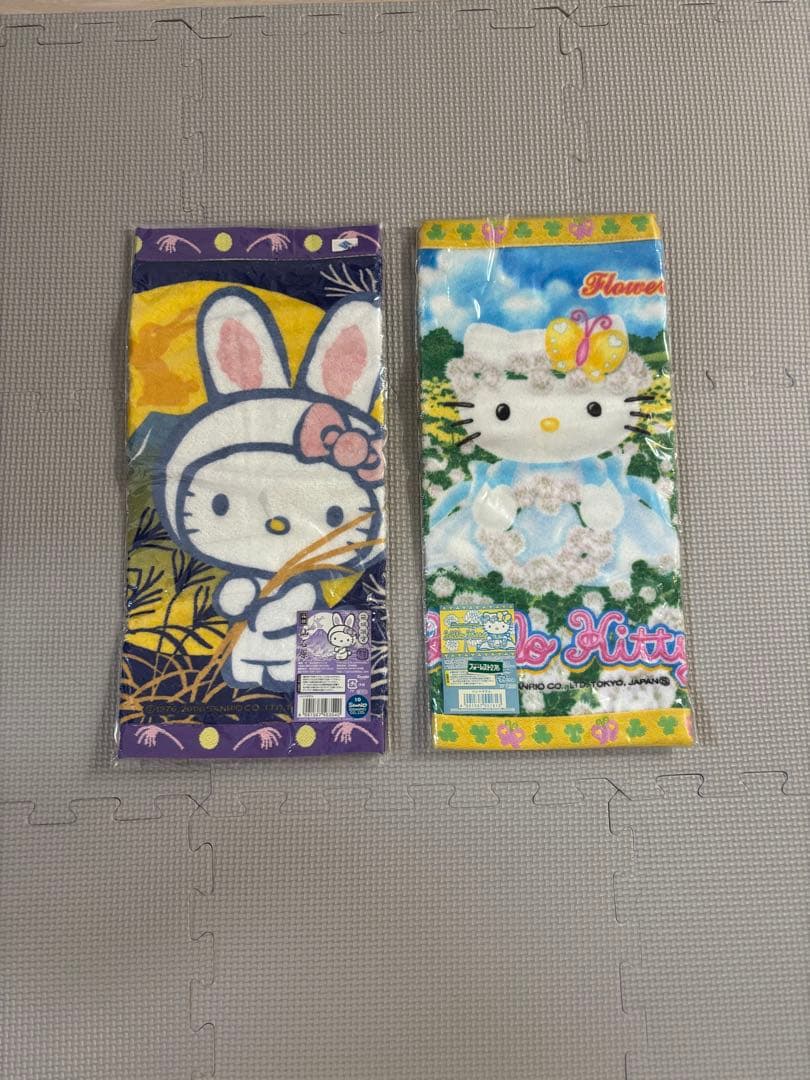 【☆レア☆】平成レトロ ご当地キティ 日本限定 ハンドタオル 18点セット