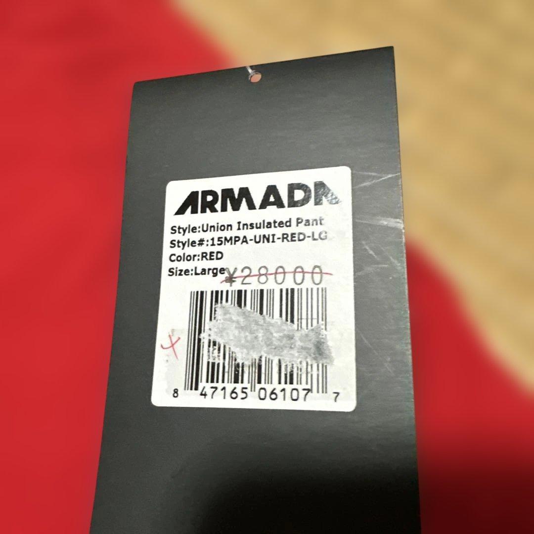 新品未使用　ARMADA パンツ　ski wear PANTS L RED