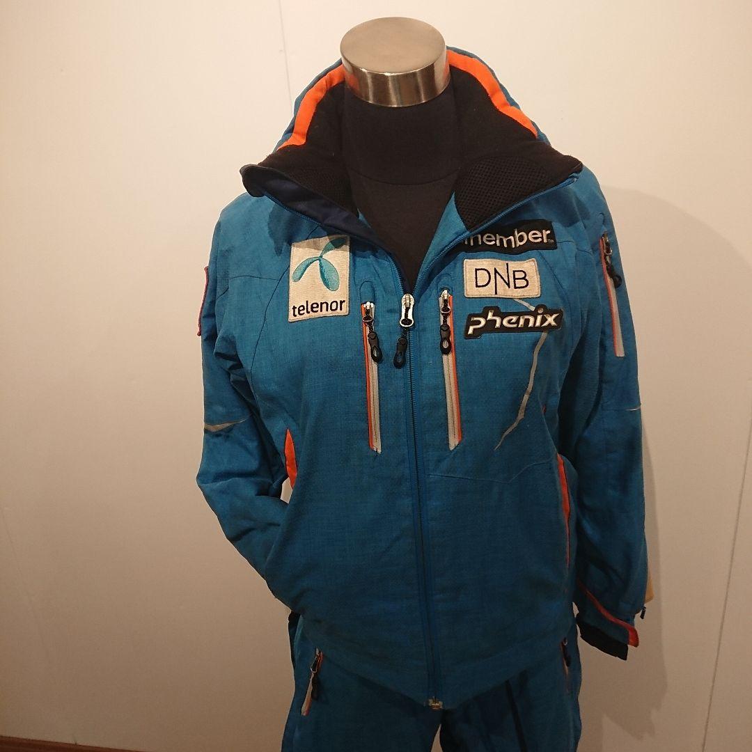 【中古品】フェニックスレーシングジュニア140cmスキーウェア 青ジュニア