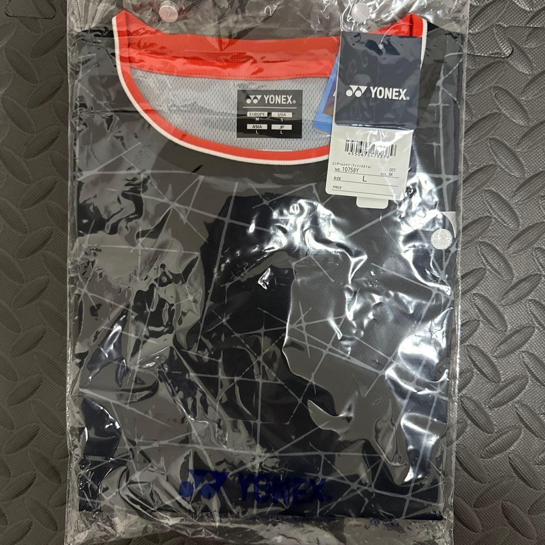 YONEX ユニゲームシャツ Lサイズ ブラック NTT限定モデル