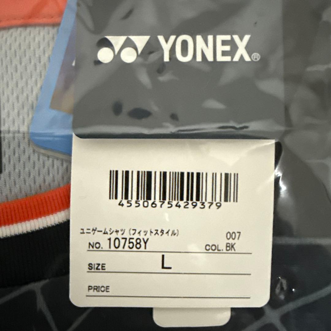 YONEX ユニゲームシャツ Lサイズ ブラック NTT限定モデル
