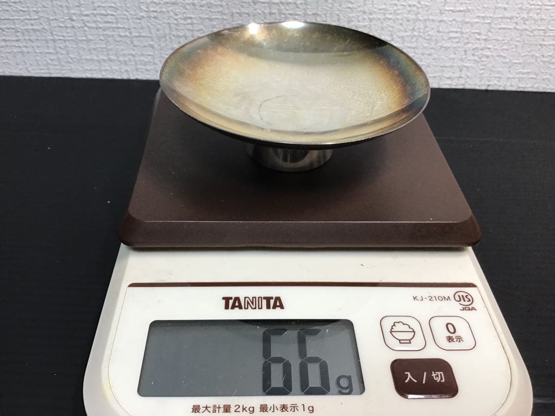 純銀製 銀杯 銀盃 純銀刻印 シルバー 重さ約66g