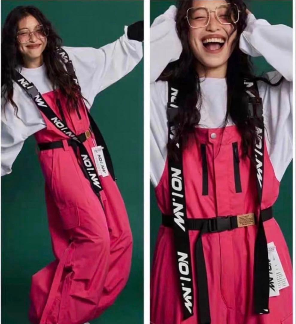 スノーボードウェア スキー パンツ レディース メンズ ビブパンツ防水 防寒保温