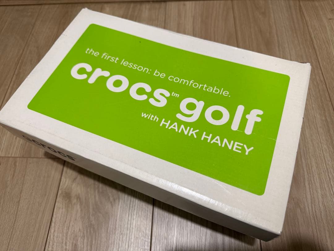 ♩ 未使用 CROCS クロックス ゴルフシューズ 26cm M8 黒/赤