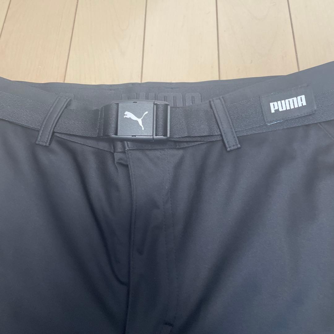【明日までお値引き、試着のみ】PUMA ジョガーパンツ L 黒　ベルト付