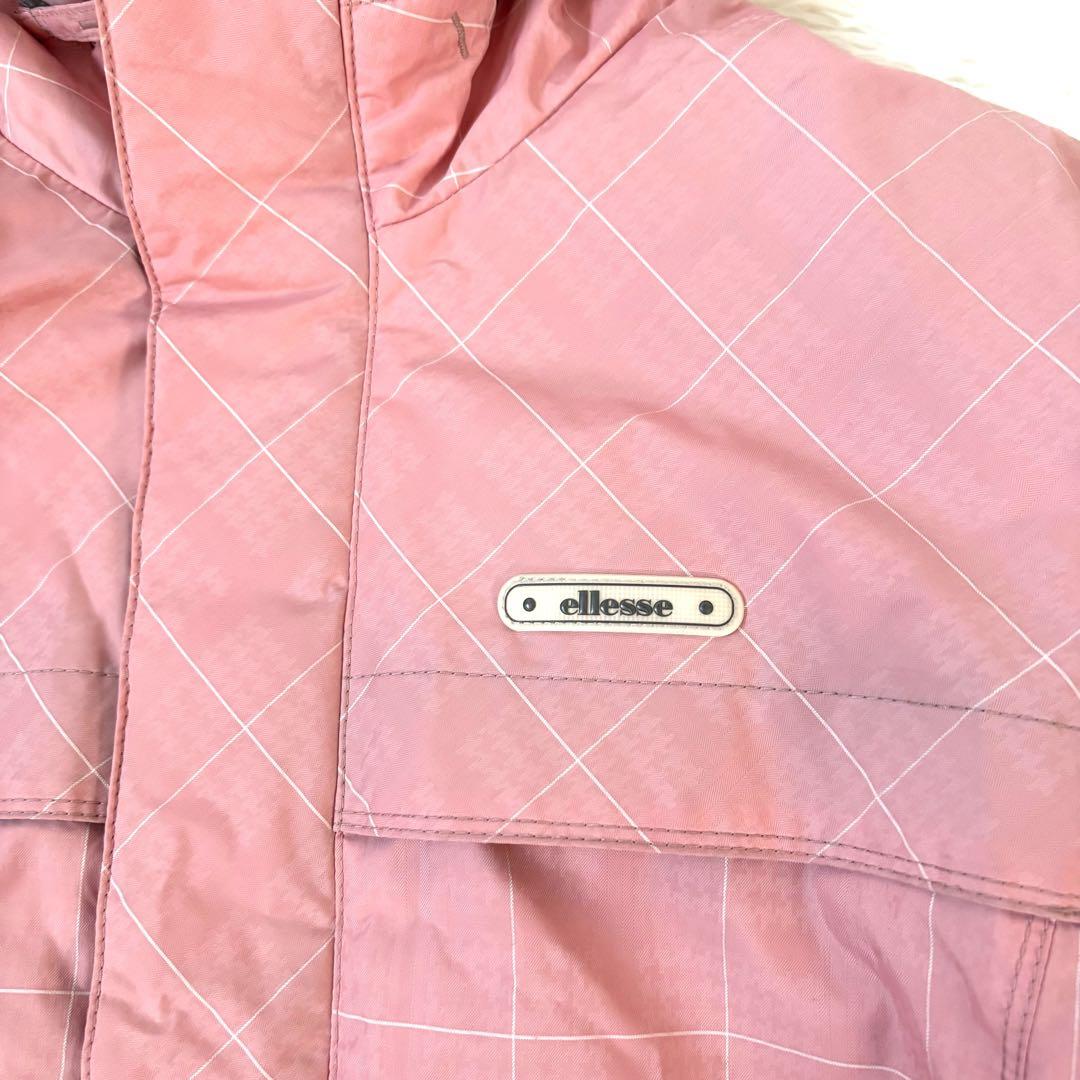 美品☆ellesse ITALY エレッセ　スキーウェア上下　スノボ　ピンク　L