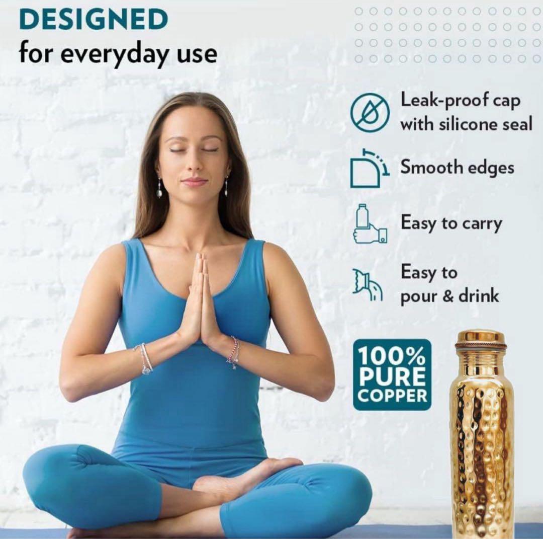 銅製水筒 1000ml 100%Copper Bottle