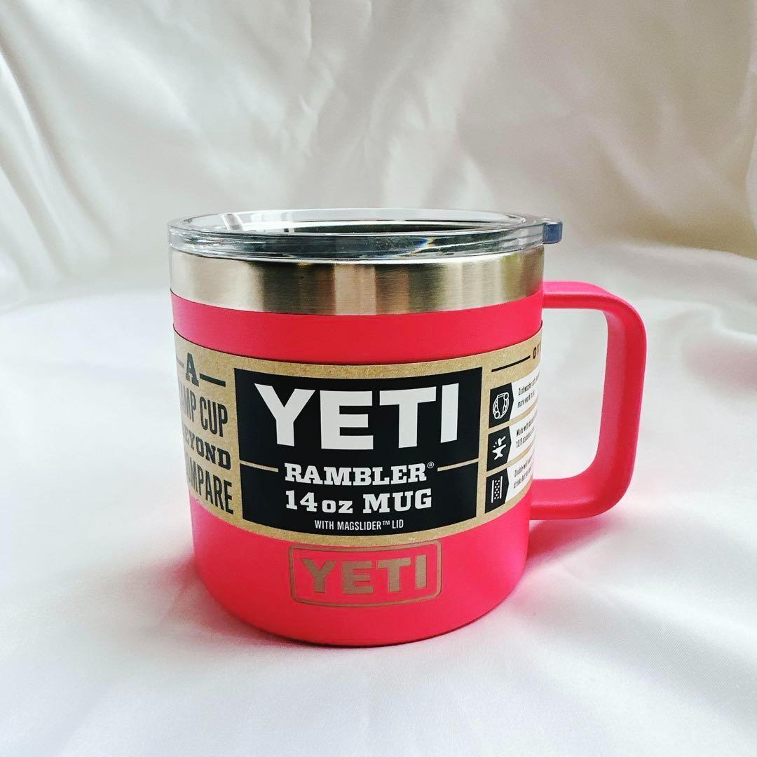 限定レアカラー！14ozYETI イエティランブラーマグカップ　トロピカルピンク