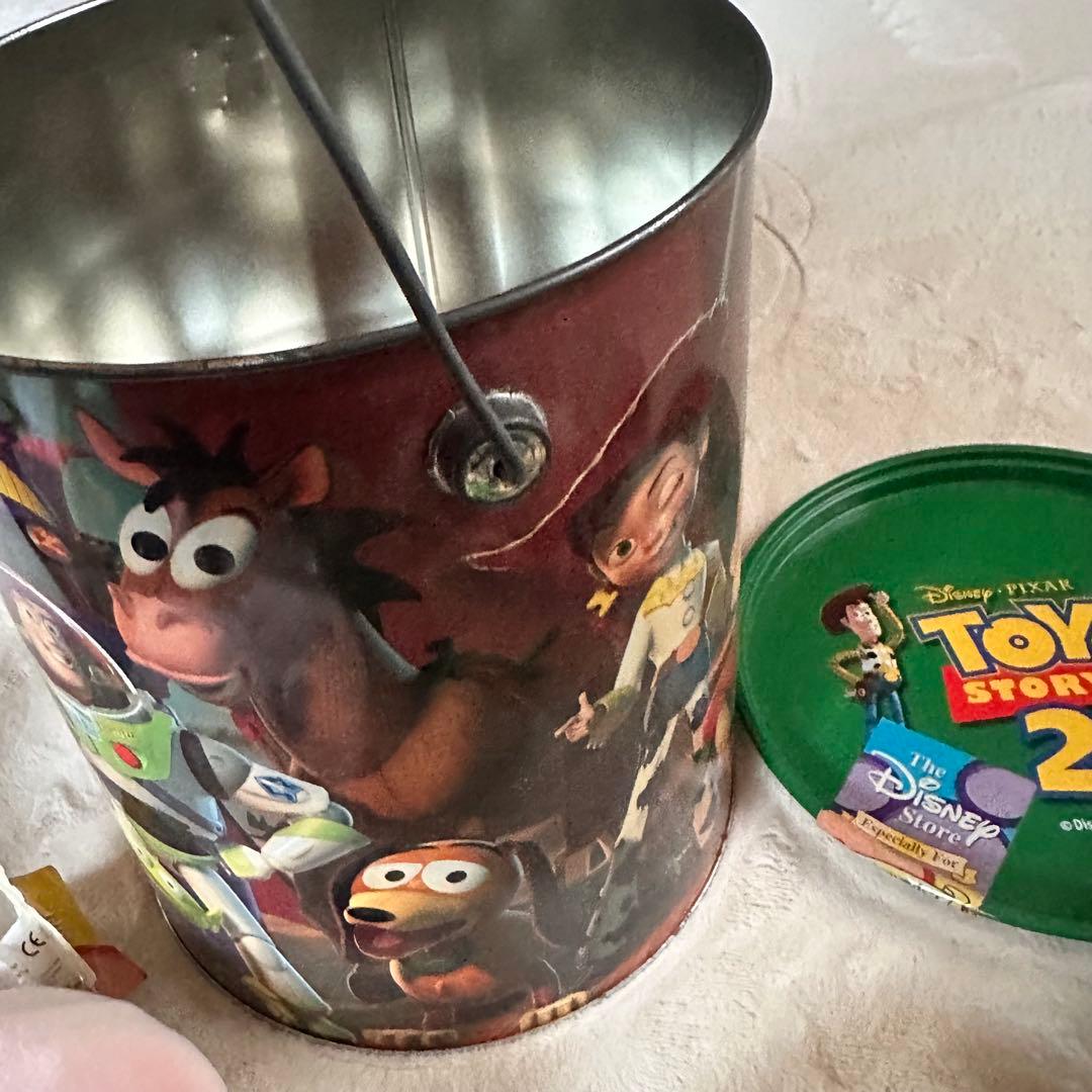 トイストーリー2 ぬいぐるみセット ブリキ缶入り 激レア ディズニーピクサー