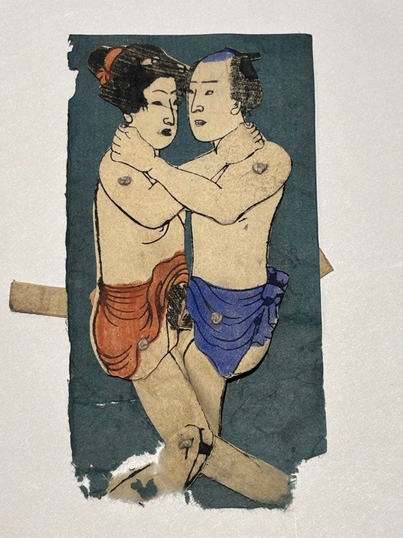仕掛け春画 彩色木版画1組|艶本春画 浮世絵 和本