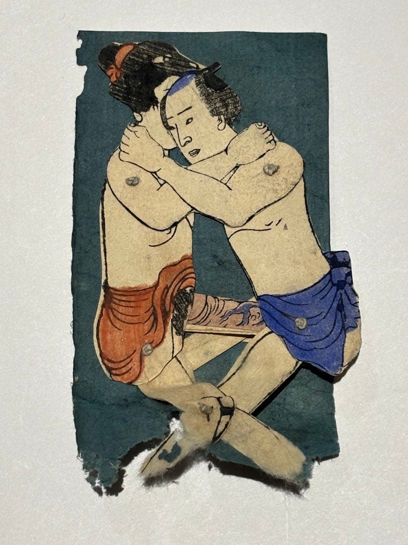 仕掛け春画 彩色木版画1組|艶本春画 浮世絵 和本