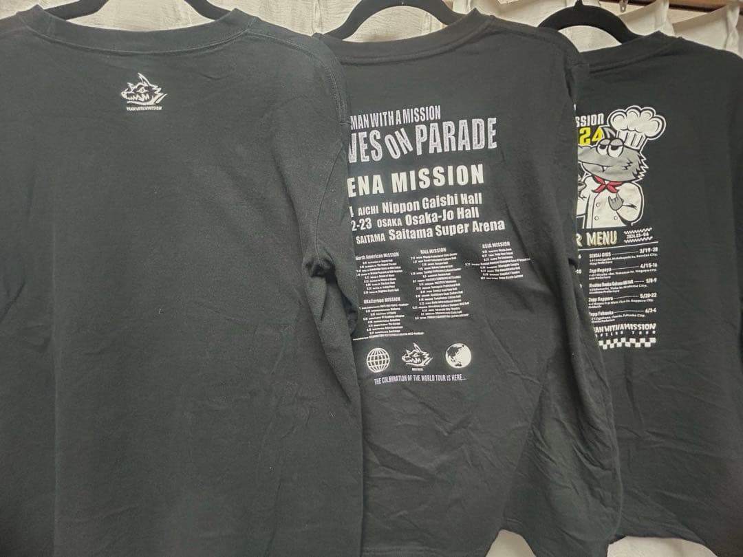 MAN WITH A MISSION ロンT・パーカー・Tシャツ・バッグ・タオル