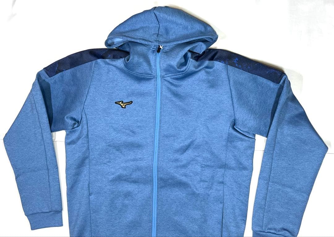 【ミズノプロ】ストレッチスウェットフーディ パリブルー XO 12JEBK79