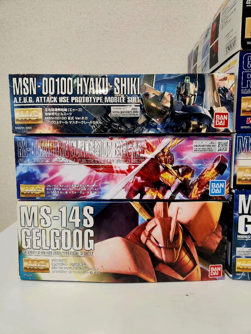 【MGまとめ売り】★百式★シャア専用★ゲルググ★グフ★バンシィ★ガンダム★ザク★