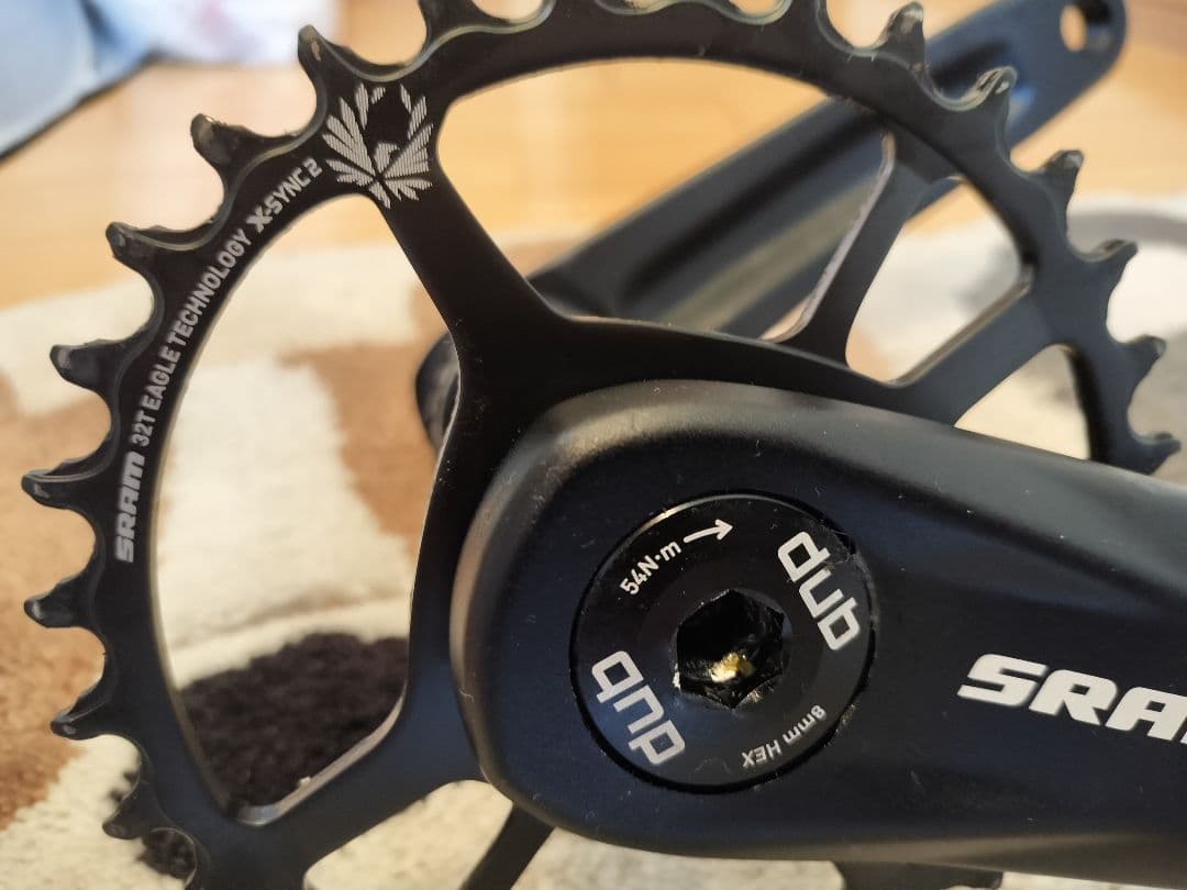 MTB　新車外し　SRAM DUBクランクアーム　175 BB 32Tギア付き