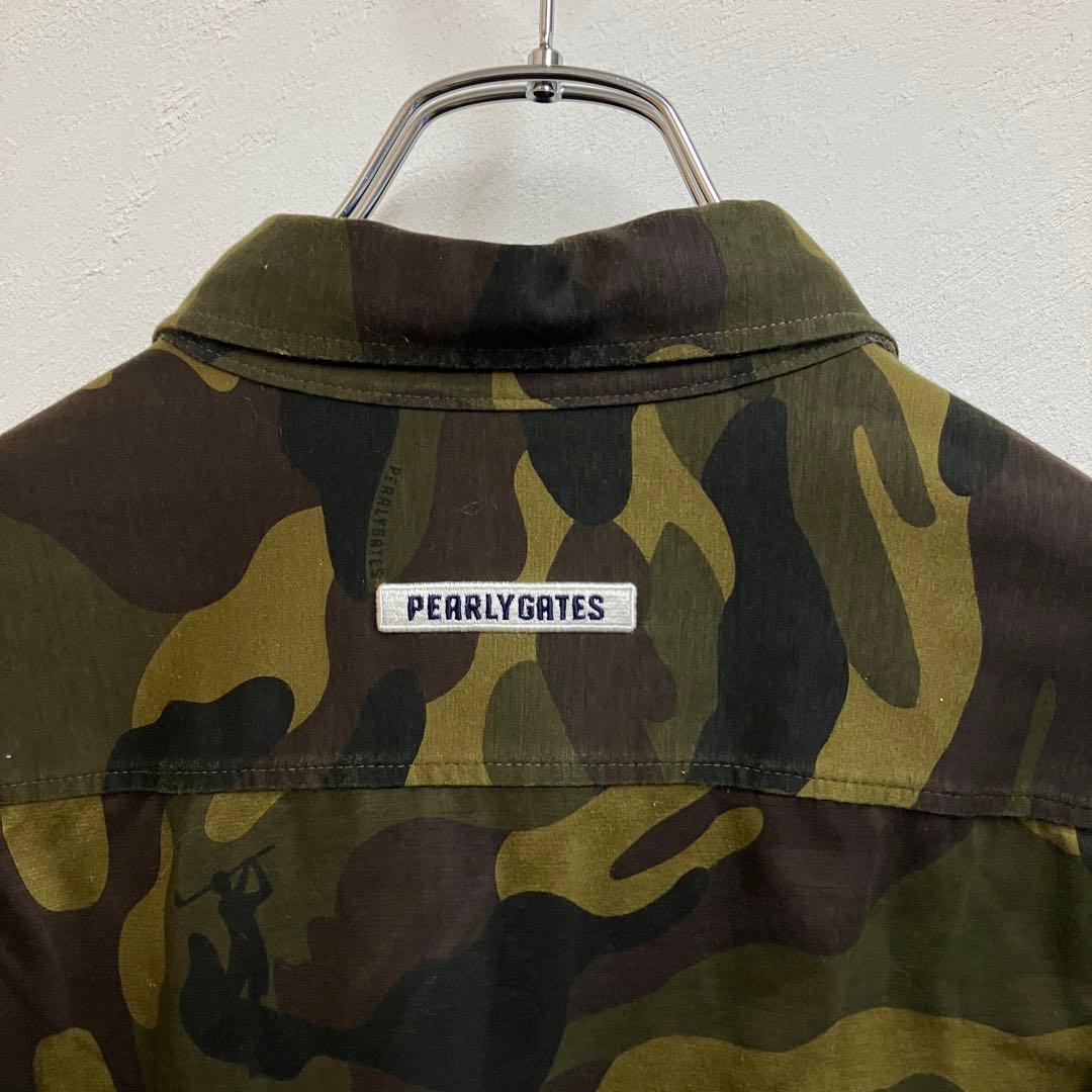 美品 PEARLY GATES カモフラ BDシャツ 迷彩 パーリーゲイツ