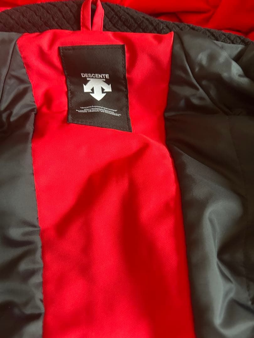 DESCENTE 赤 スキー ウェア上下セット