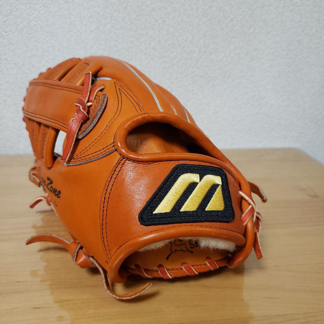 mizunoビックM・D-upZone オレンジ レザーグローブ