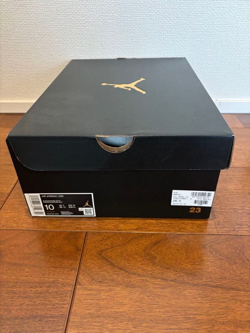 Nike Air Jordan 1 赤黒 10 US \"Bred\"