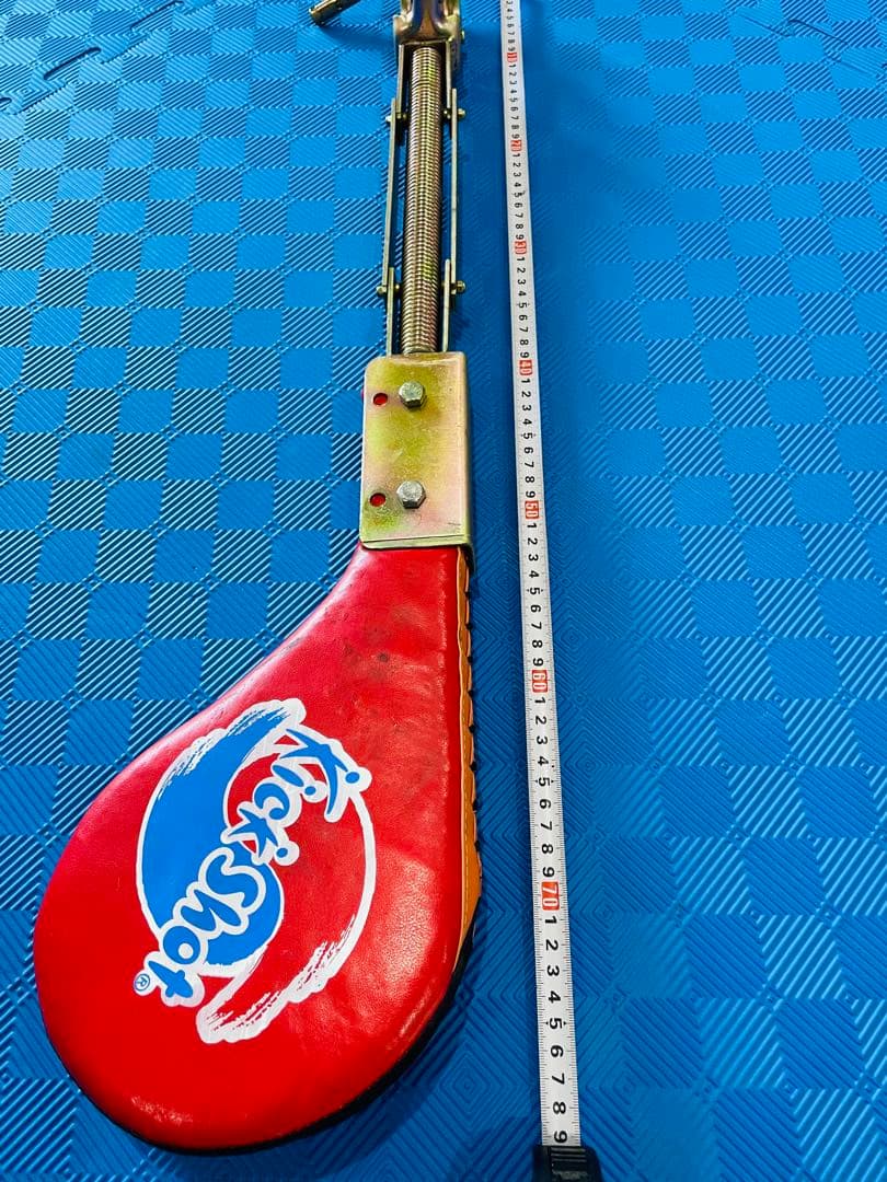 キックショット 回転式ミット スプリング付き 前蹴り・回し蹴り練習用