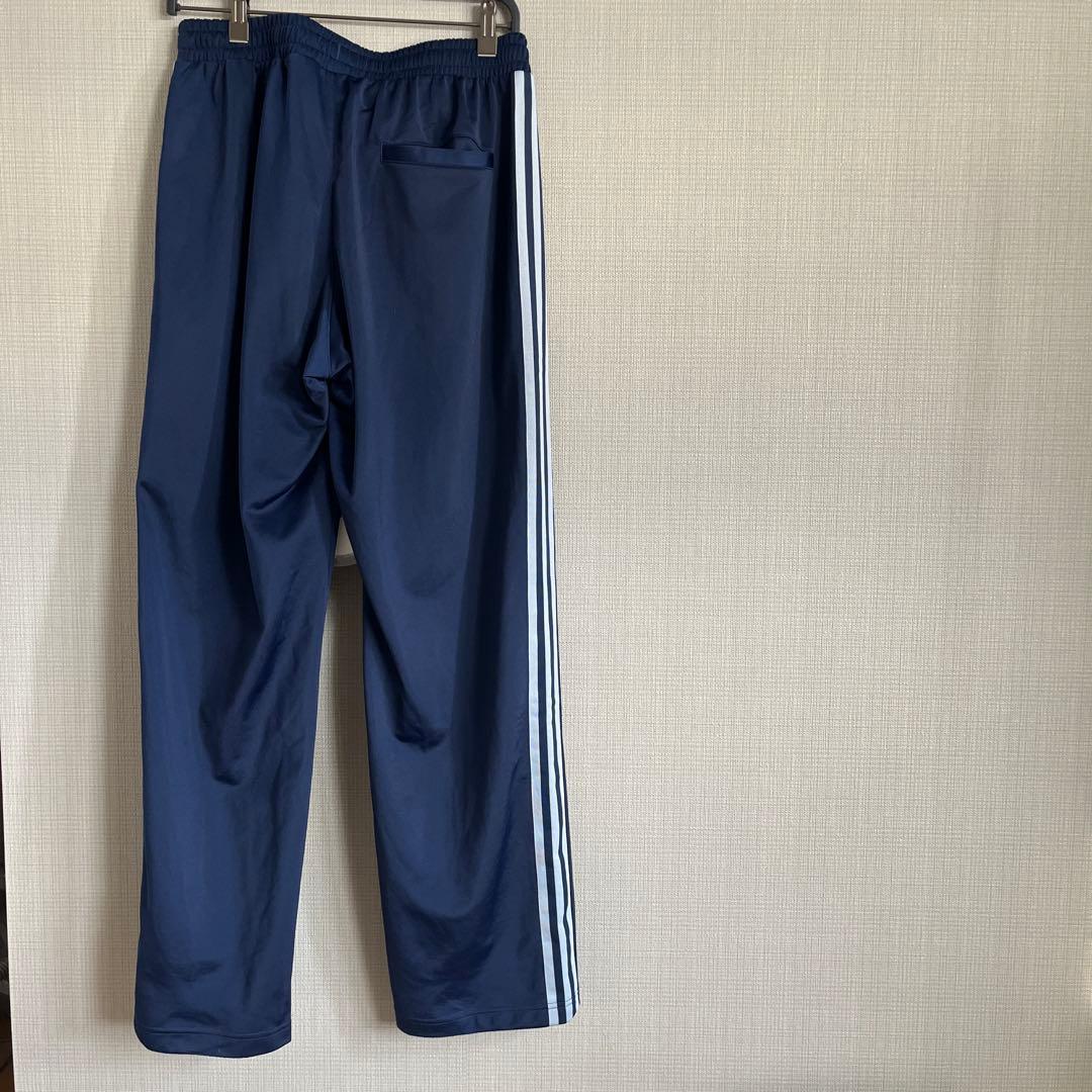 再値下げ！adidas 3ストライプスネイビー×ブルー　ラインパンツ