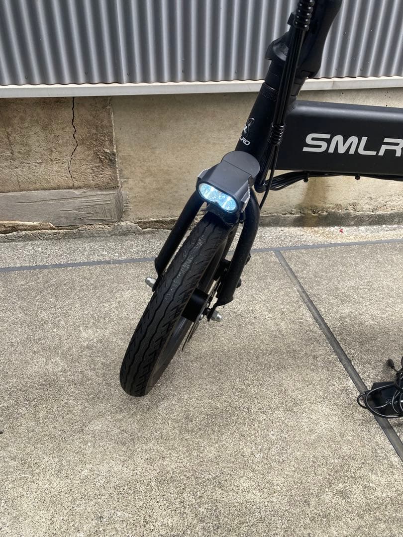 ジャンク品 折り畳み 電動アシスト自転車 モペット SMLRO ブラック