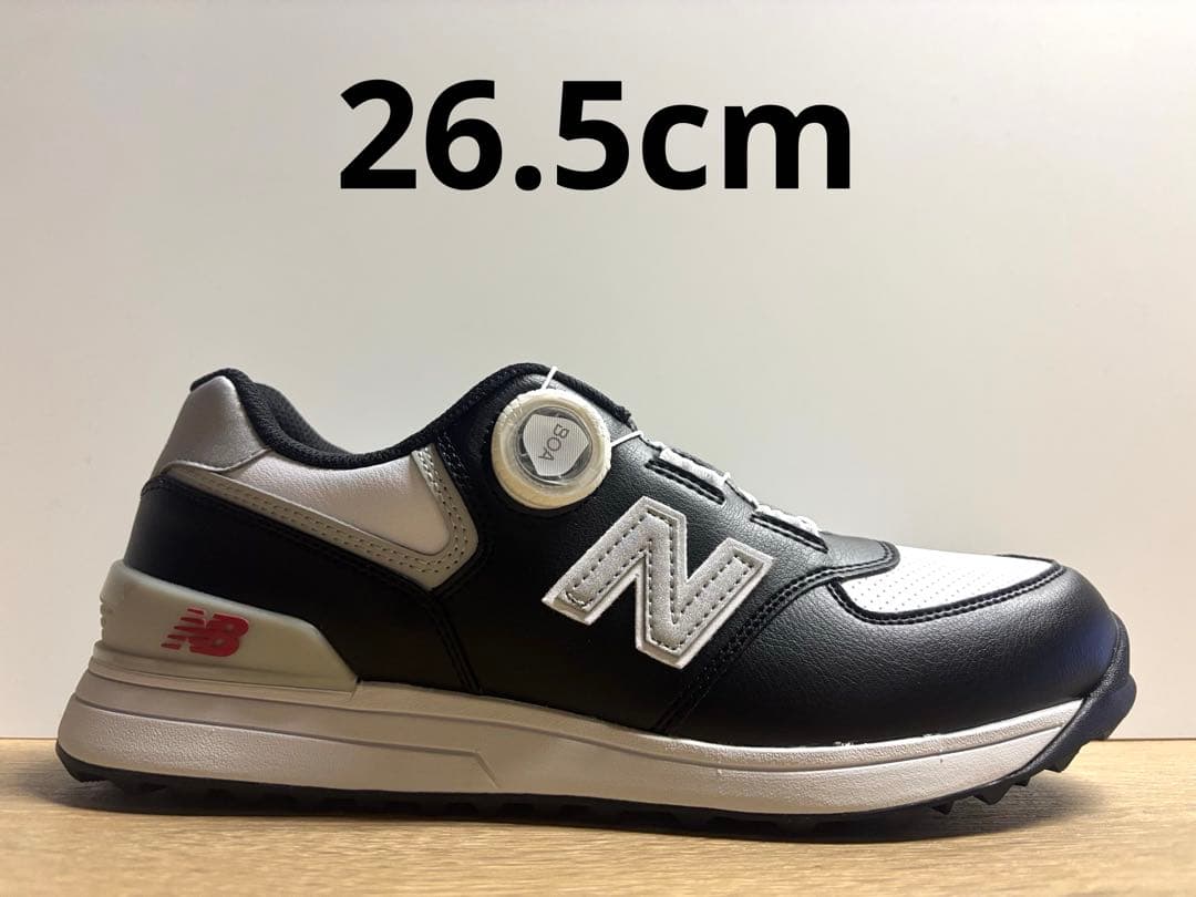 未使用 26.5cm 2E ニューバランスゴルフシューズUGBS574Lホワイト