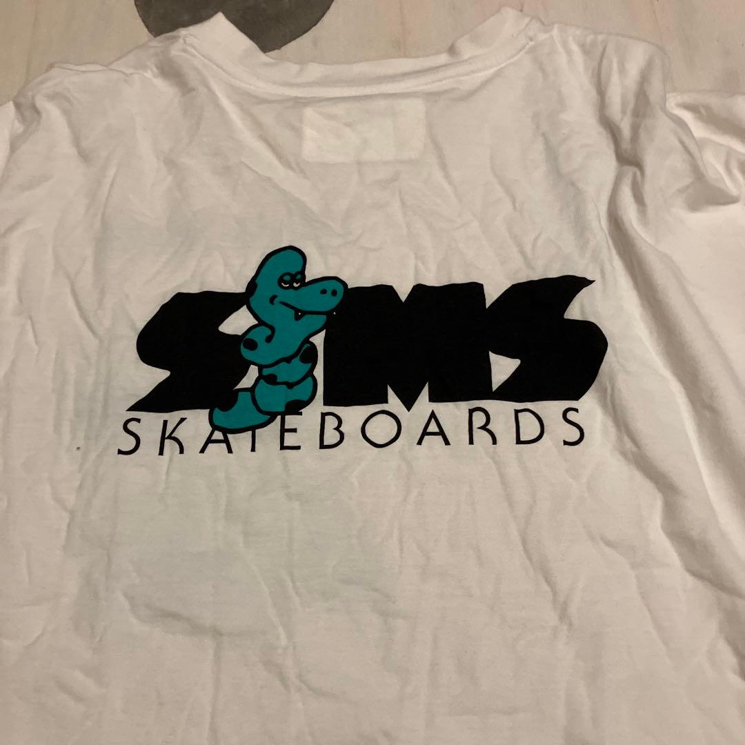 SIMS t shirt Skateboards シャツ ホワイト