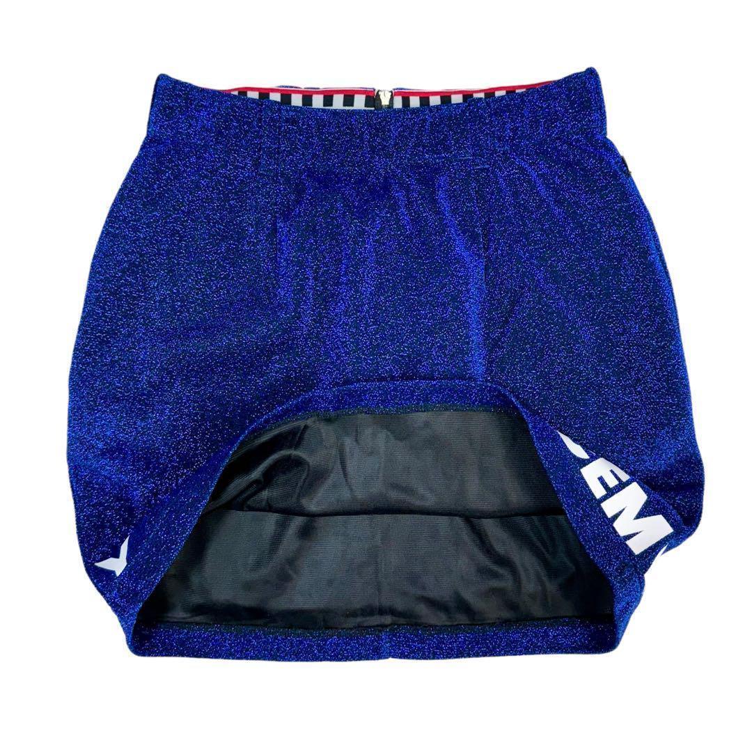 サイズF≒62〜80cm★DECEMBERMAY★ロゴ入りミニスカート B866