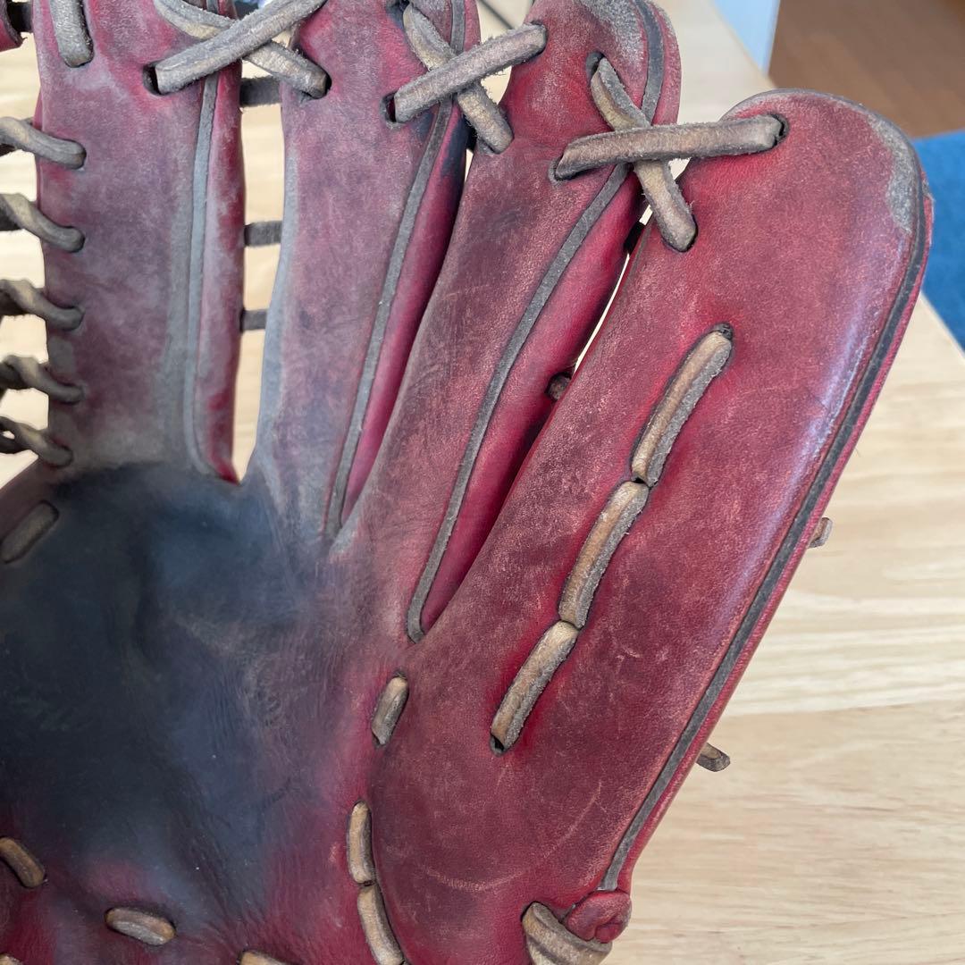 Mizuno 硬式野球グローブ 赤