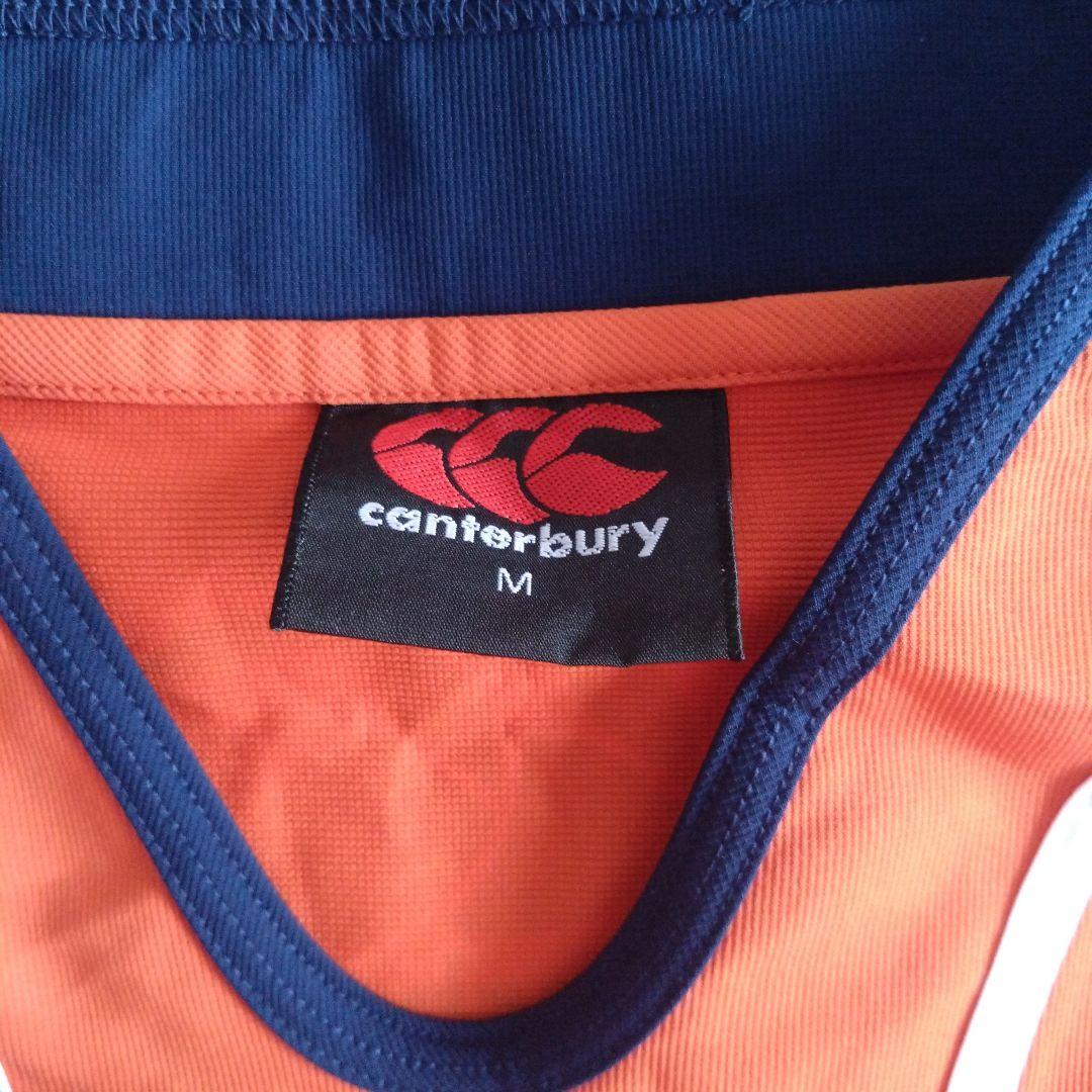 美品 canterbury ウェア オレンジ/ネイビー ジャージ セットアップ