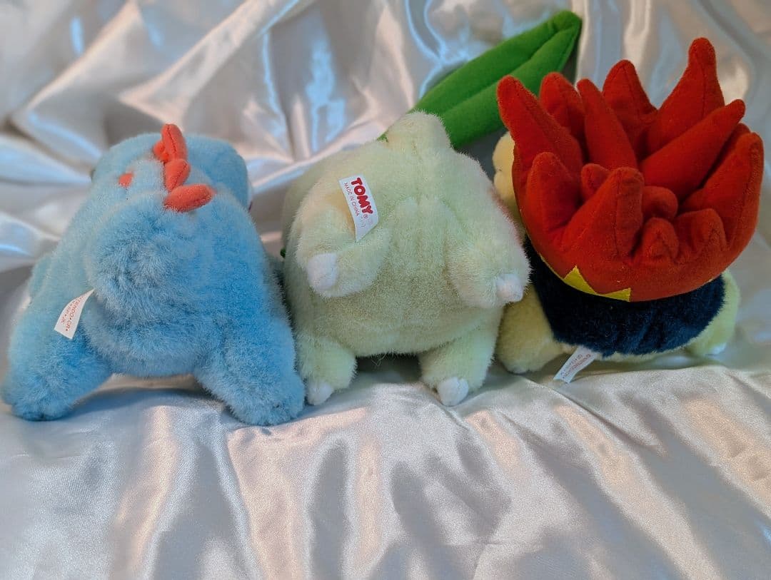 ポケモン　ぬいぐるみ　TOMY ワニノコ　チコリータ　ヒノアラシ　レトロ　初期