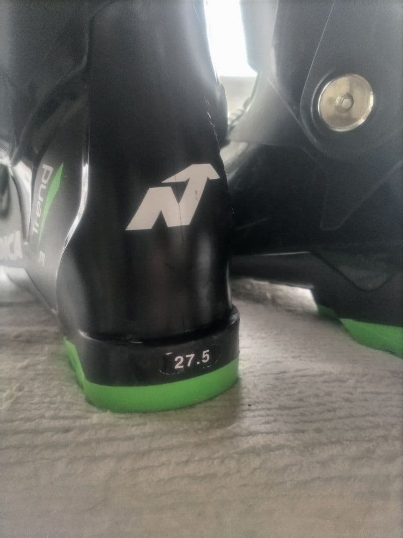 Nordica 美品　スキー用ブーツ 27.5 ブラック/グリーン