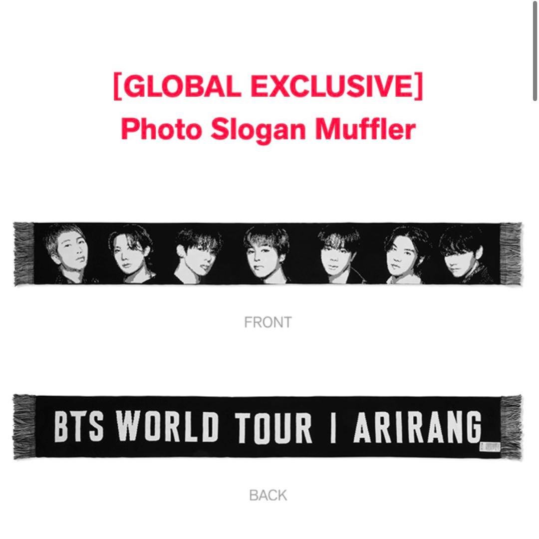 グローバル　限定Photo Slogan Muffler マフラー　スローガン