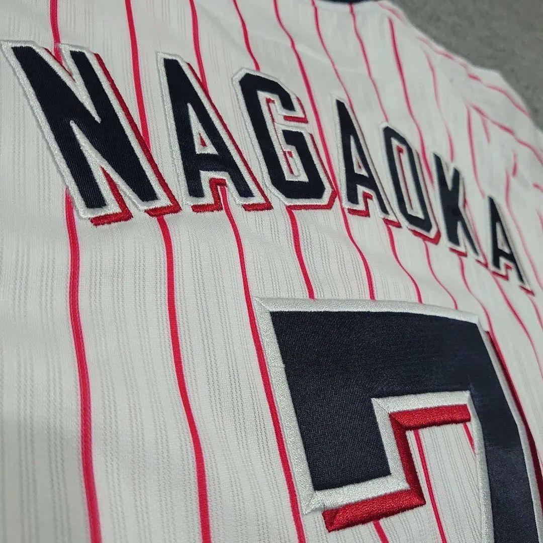 【美品】東京ヤクルトスワローズ 長岡 レプリカユニフォーム ホーム Мサイズ