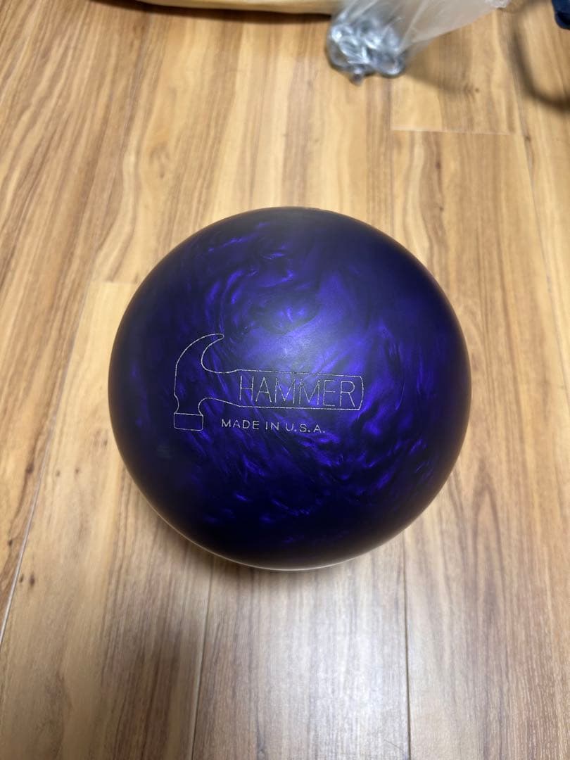 【美品】ハンマー社 ブラックウィドーパープルパールウレタン 15ポンド