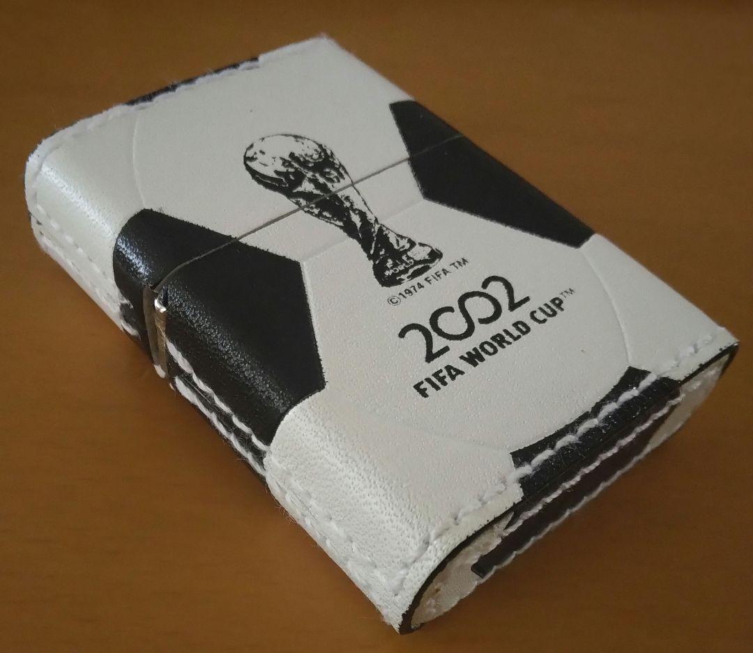 【貴重】2002日韓ワールドカップ記念ZIPPOジッポライター 本革 新品未使用